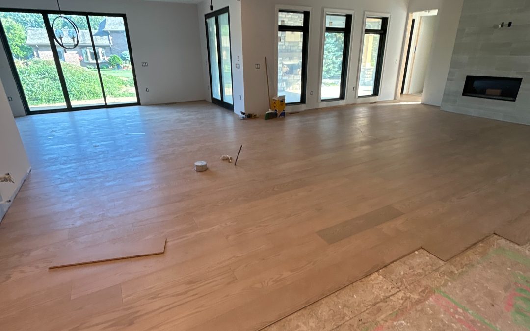 New Construction – Installed White Oak Hardwood Flooring (Lakeside Park, Kentucky)