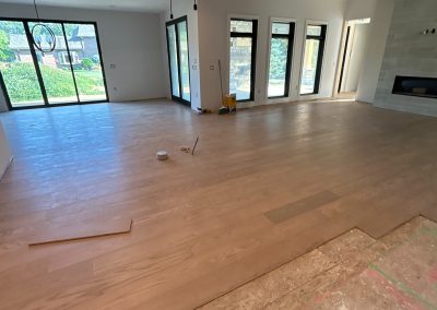 New Construction – Installed White Oak Hardwood Flooring (Lakeside Park, Kentucky)